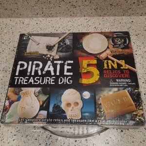 Pirate Treasure Dig - 5 IN 1 Portage Chest Excavation Kit  New Sealed